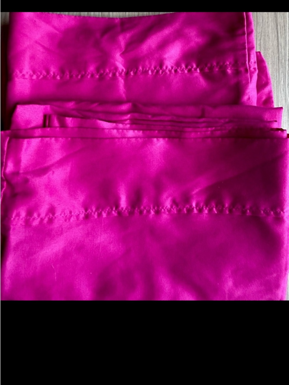 Rampage Queen Sheet Set Fuchsia Pink Bedding Glam Barbie Girly Solid Bright
